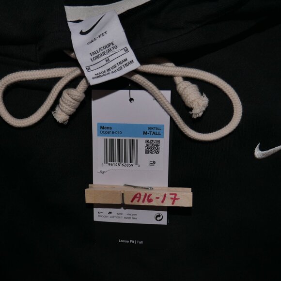 Nike Dri-Fit Standard Issue Black Hoodie Men's Size M Tall MT Black NWT - Picture 7 of 11